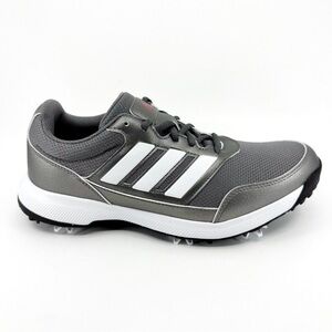 Adidas Golf Shoes Tech Response 2.0 Gray Silver Metallic Mens Spike EE9420 Sz 8